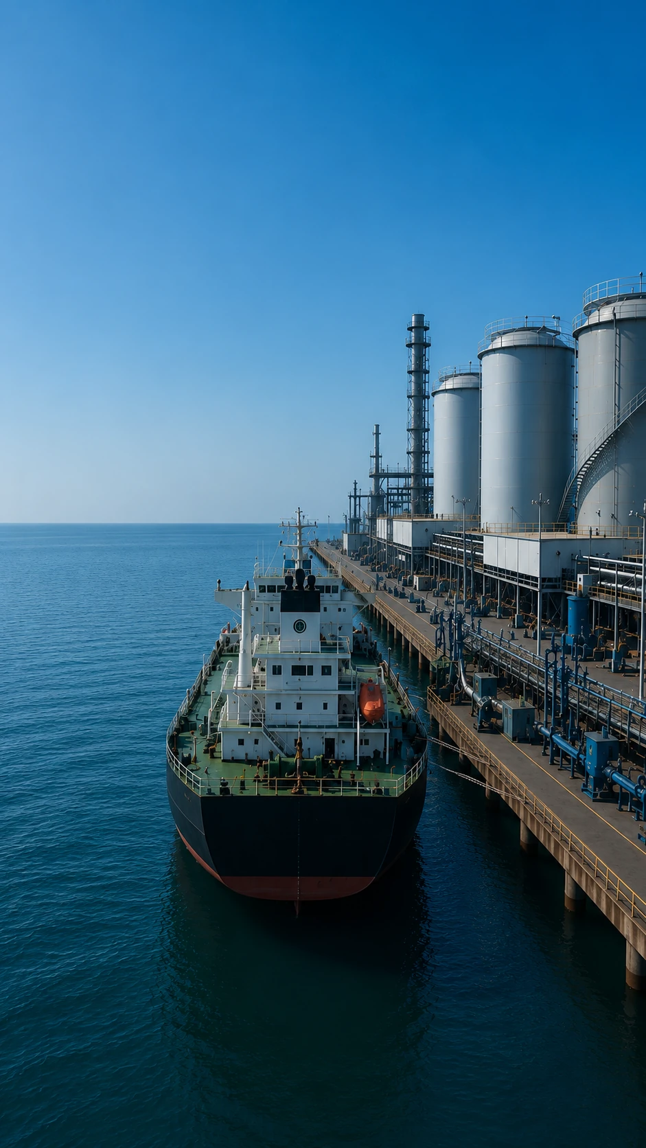 Bunkering terminal and harbor